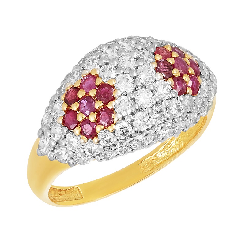 Platinum and 22K Yellow Gold Estate Diamond Ring – Long's Jewelers