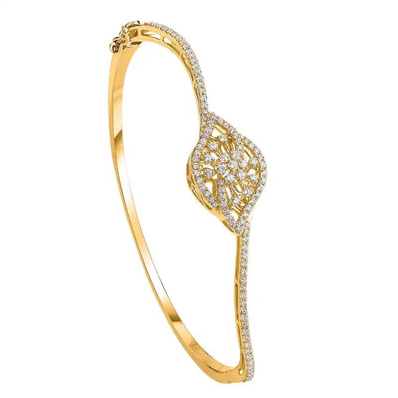 Centre motif Bracelet in 18K Yellow Gold