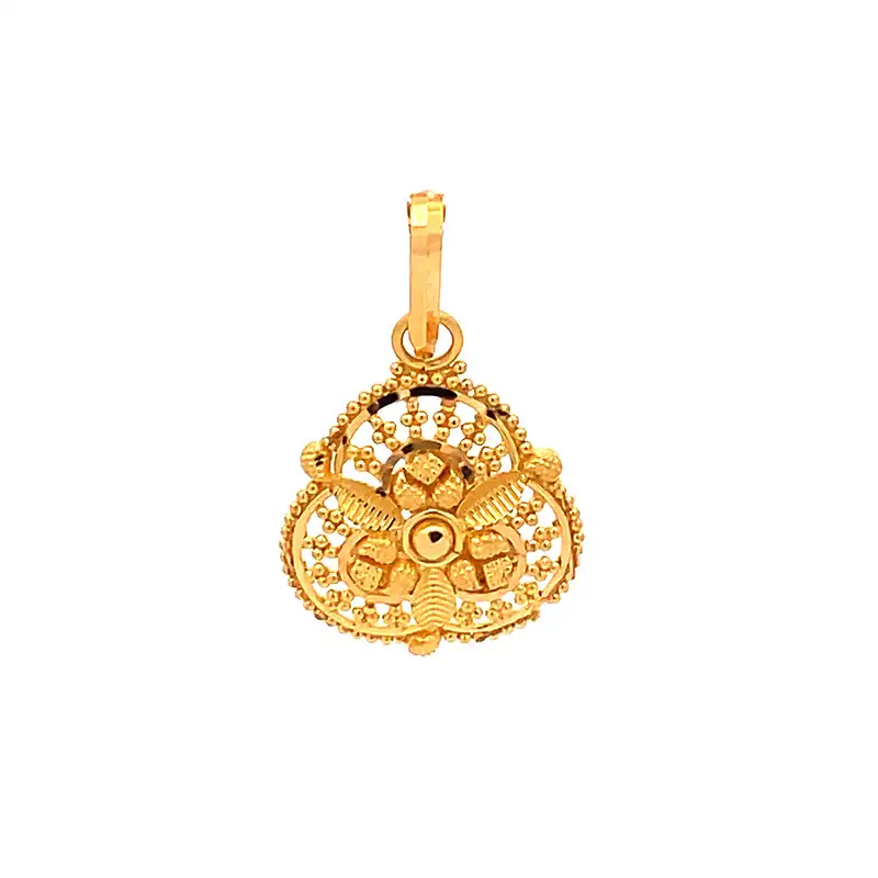 Delicate 22K Yellow Gold Pendant