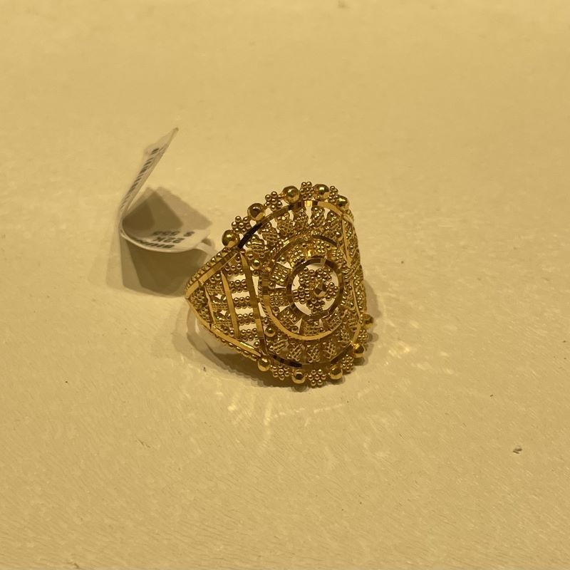 Artistic Gold Ring - 22K - size 7.25