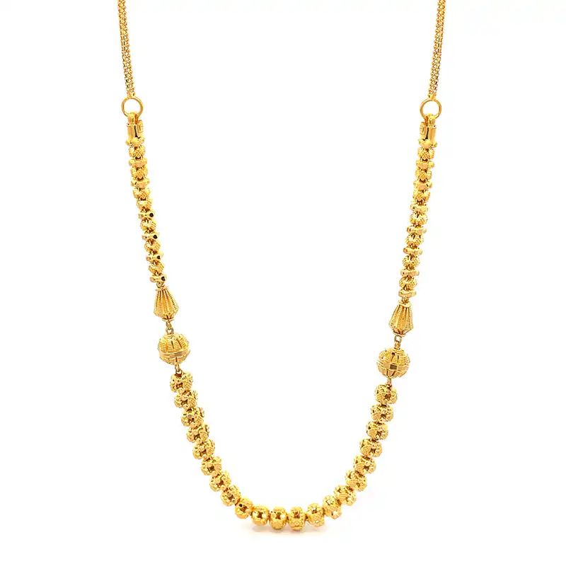 Statement Necklace in 22K Gold - 18 inch