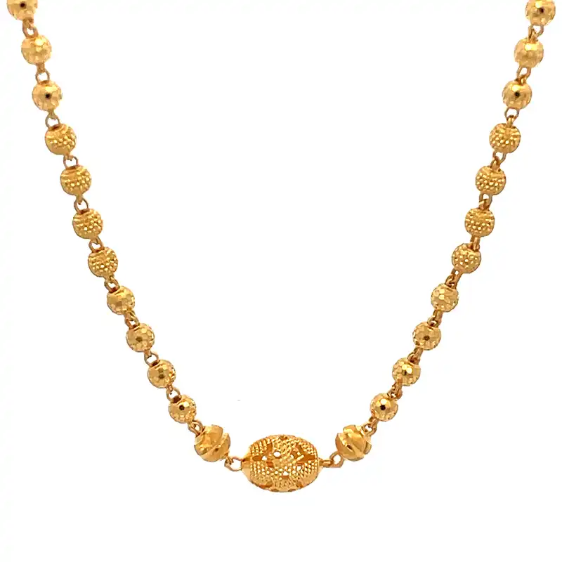 22K Yellow Gold Fancy Chain - 18 inch