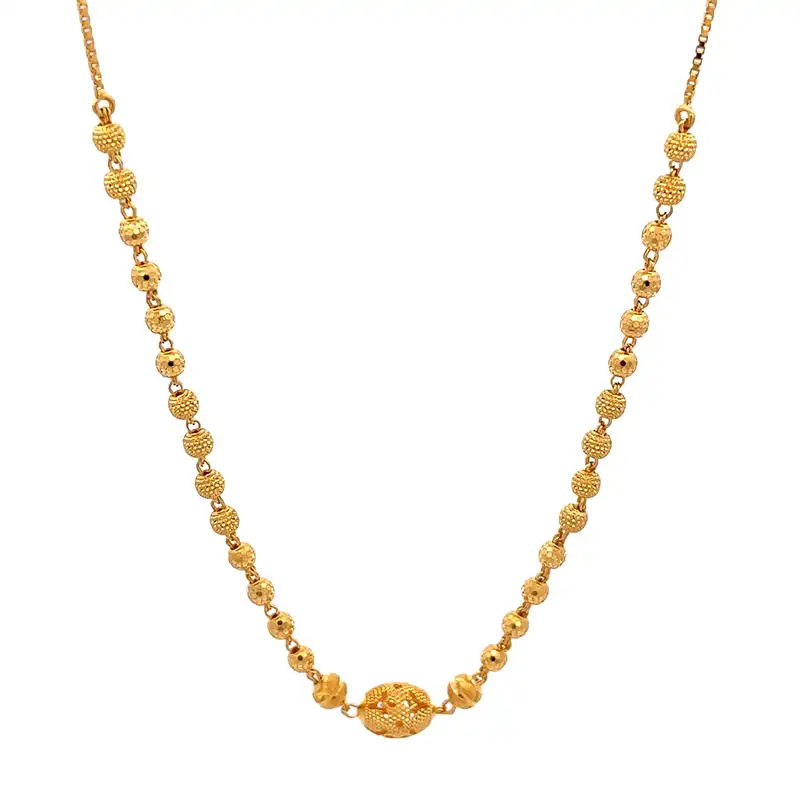 22K Yellow Gold Fancy Chain - 18 inch