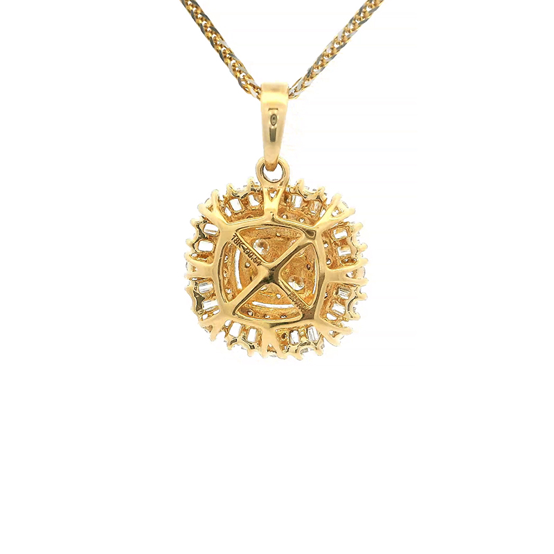 18K Gold Diamond Pendant