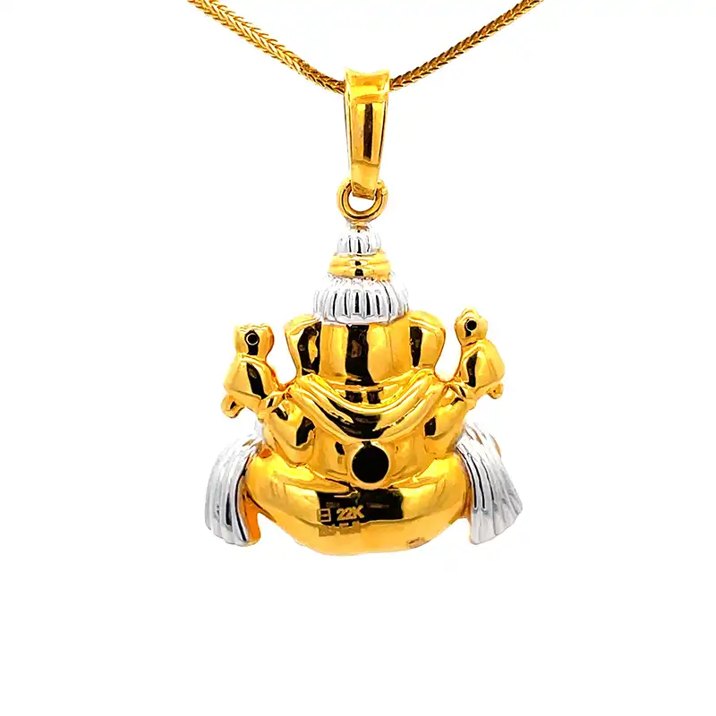 Ganesh Pendant in 22K Gold