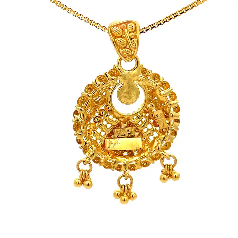 Round Gold Pendant