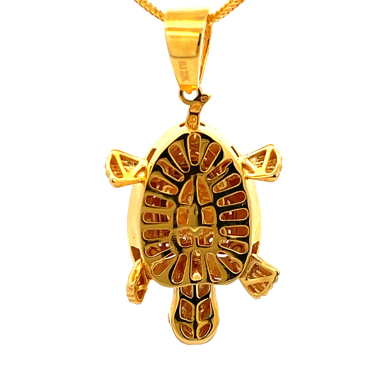 Turtle Pendant in 22K Gold