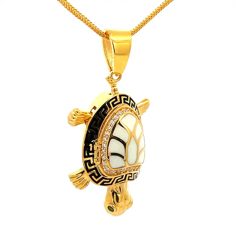 Turtle Pendant in 22K Gold