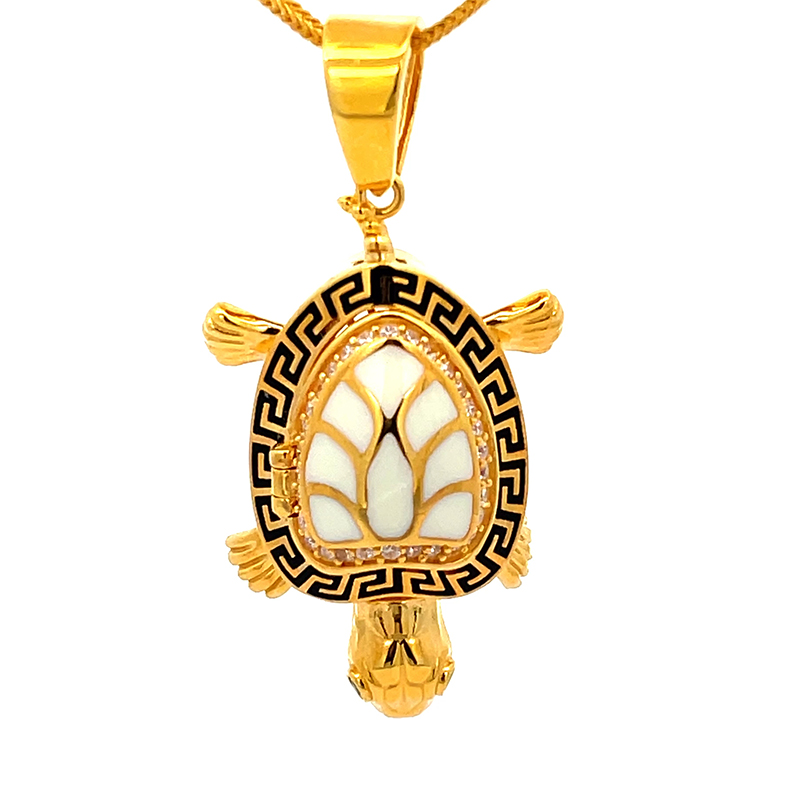 Turtle Pendant in 22K Gold